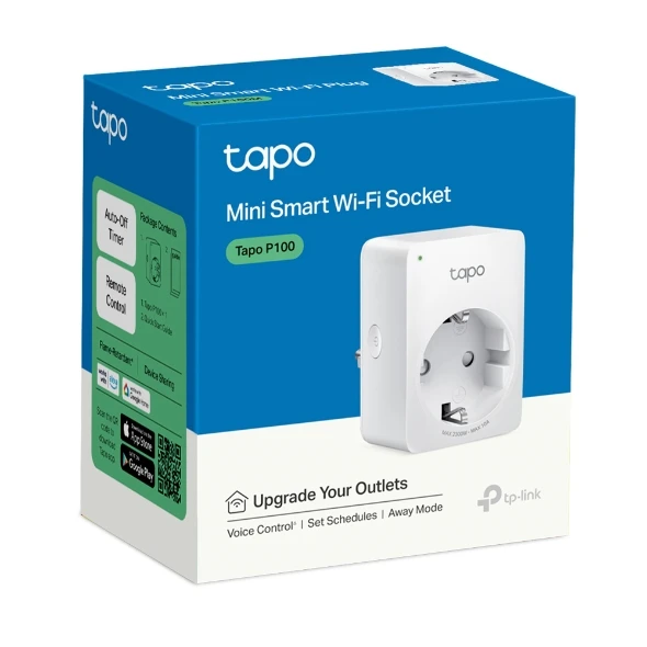 Tp-link tapo smart plug mini, matter compatible, compatible with alexa, google home & samsung smartthings, energy monitoring, 15a, ul certified, 2.4g 4
