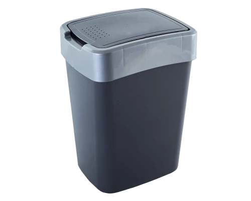 Coș de gunoi aleana euro 25l, plastic, cu capac, model 123067 2