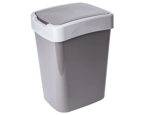 Coș de gunoi aleana euro 25l, plastic, cu capac, model 123067 3