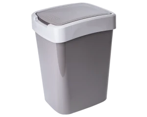 Coș de gunoi aleana euro 25l, plastic, cu capac, model 123067 Thumbnail 3