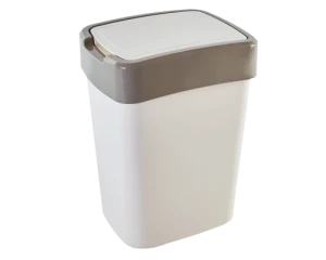 Coș de gunoi aleana euro 25l, plastic, cu capac, model 123067 Thumbnail 4