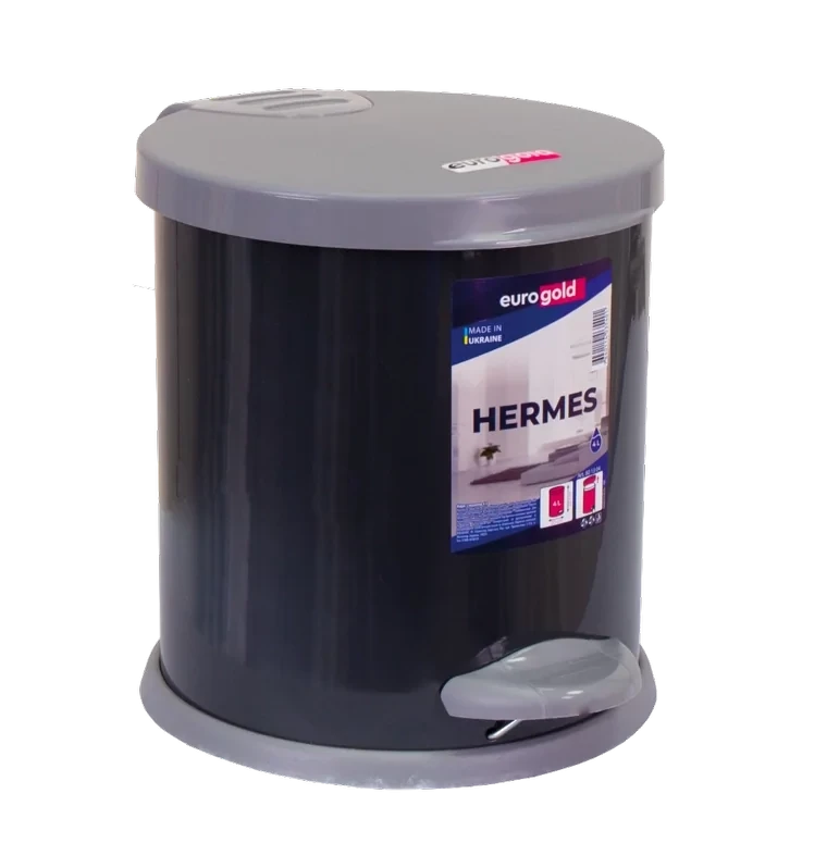 Cos gunoi inox hermes 12.0 l, cu pedala, black 3