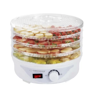Dehydrator esperanza delicatesse ekd003, 4 transparent trays, strong power 250w
