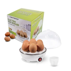 Egg boiler esperanza eggmaster eke001, power: 350 w, cooking eggs: 1-7 eggs at one time, cooking eggs in different hardness: soft, medium, hard, measu