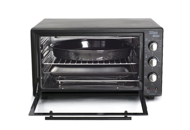 Electric oven zilan zln3130 helson black 45l, 1 x enamel round tray, 1 x enamel square tray 2