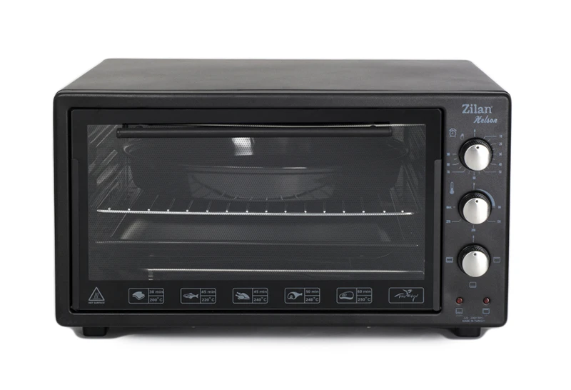 Electric oven zilan zln3130 helson black 45l, 1 x enamel round tray, 1 x enamel square tray 4