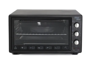 Electric oven zilan zln3130 helson black 45l, 1 x enamel round tray, 1 x enamel square tray