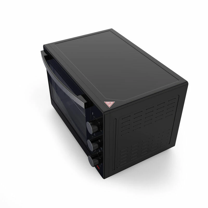 Electric oven brock to 3001 bk, black 30l, 1600w, convection function, double glass, temperature: 100°c - 230°c, heating functions: off / heating from 3