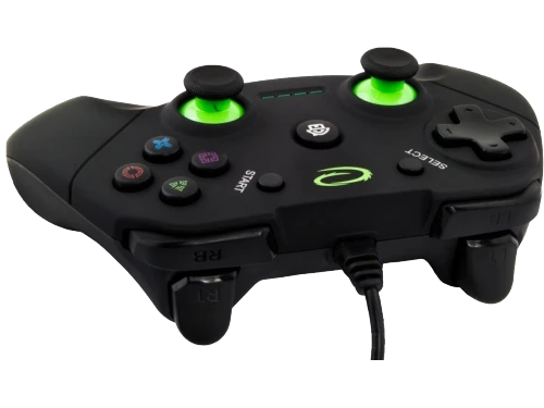 Gamepad esperanza warrior eg102  black, vibration game pad, 15 buttons, 2 sticks, ergonomic design, 2 modes (analog and digital), soft sweat-resistant 4