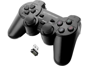Gamepad esperanza warrior eg102  black, vibration game pad, 15 buttons, 2 sticks, ergonomic design, 2 modes (analog and digital), soft sweat-resistant Thumbnail 7