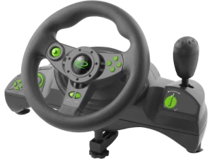 Wheel Esperanza NITRO EGW102, Vibration Force, 12 action buttons, Direction trigger, Digital paddles, Rotation 270 degrees, for PC/PSX/PS2/PS3, USB,