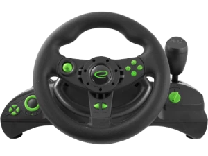 Wheel Esperanza NITRO EGW102, Vibration Force, 12 action buttons, Direction trigger, Digital paddles, Rotation 270 degrees, for PC/PSX/PS2/PS3, USB,