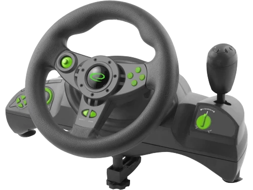Wheel esperanza nitro egw102, vibration force, 12 action buttons, direction trigger, digital paddles, rotation 270 degrees, for pc/psx/ps2/ps3, usb, 4