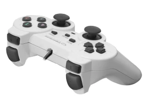 Gamepad esperanza warrior egg102w  white/black, vibration game pad, 15 buttons, 2 sticks, ergonomic design, 2 modes (analog and digital), soft sweat-r Thumbnail 3