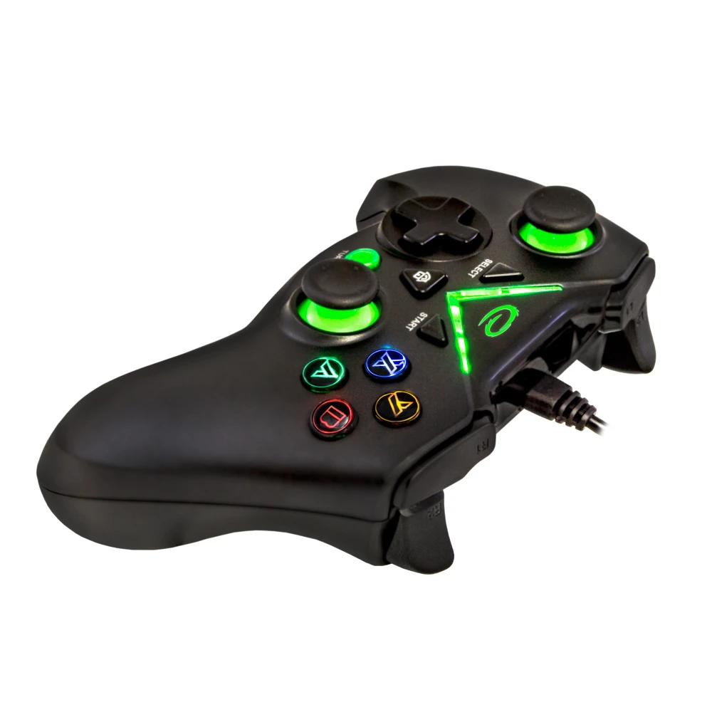 Gamepad esperanza pirate egg114k  black,  2 analog sticks, 12 action buttons, 2 modes (analog and digital), 8-directional d-pad, pc win / xbox one, x/s compatible, usb port 2