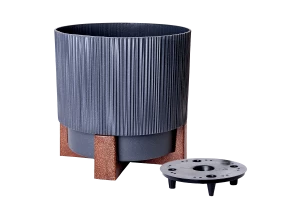 128023 ghiveci oslo cu insertie si suport decorartiv d16 cm aleana
