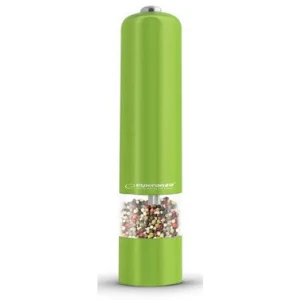 Grinder esperanza malabar ekp001g green,  led illumination during use adjustable grinding thickness length: 23cm diameter: 5cm power: 4* aa batteries Thumbnail 3