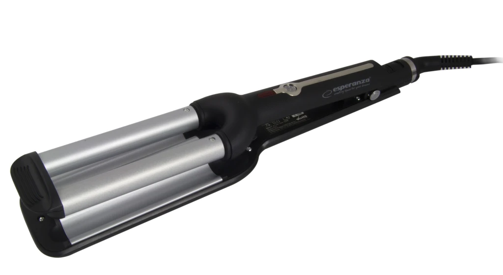 Hair curler waver esperanza isabella ebl013, triple ceramic barrel waver, heating element length 10,5cm, diameter barrel 19mm, power 55w, power cord 1 5