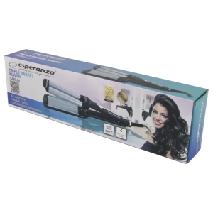 Hair curler waver esperanza isabella ebl013, triple ceramic barrel waver, heating element length 10,5cm, diameter barrel 19mm, power 55w, power cord 1 Thumbnail 3