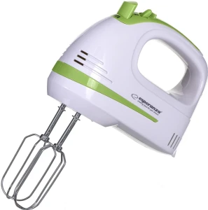 Hand mixer esperanza apple pie ekm011, 400w, ajustable speeds +  turbo level; 2x dough hook, 2x beater