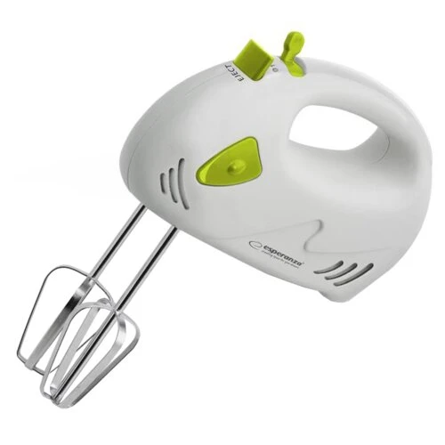 Hand mixer esperanza muffin ekm007g,  150w, ajustable speeds; 2x dough hook, 2x beater 2