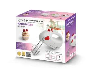 Hand mixer esperanza muffin ekm007r,  150w Thumbnail 2