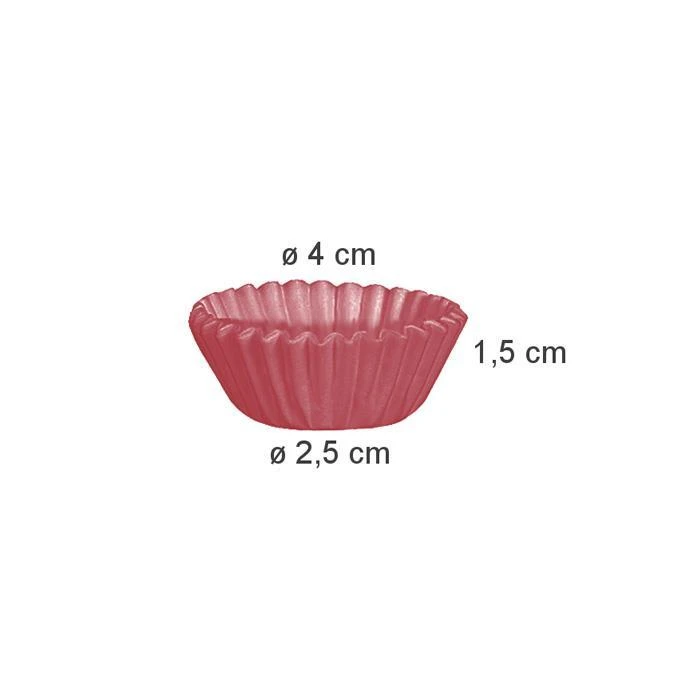 630624 hartii color pentru briose mini 4 cm, set 200 bucati delicia 4