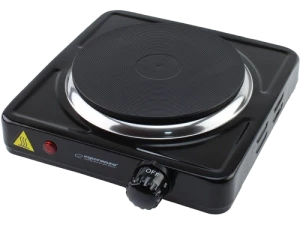 Electric hot plate esperanza pinatubo ekh002k black, 1500w 5 temperature degrees thermostatic protection against overheating the indicator light (on / Thumbnail 2