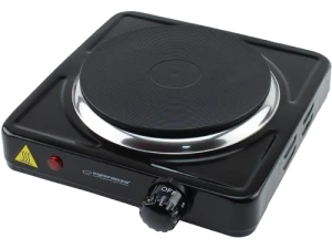 Electric hot plate esperanza pinatubo ekh002k black, 1500w 5 temperature degrees thermostatic protection against overheating the indicator light (on /