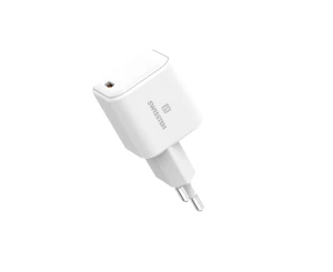 Universal home charger swissten gan 1x usb-c 45w pd white Thumbnail 4