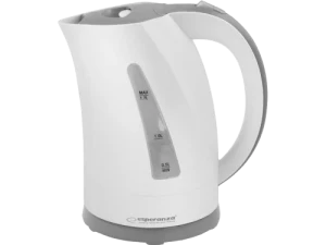 Kettle esperanza amazon ekk022 2200w, 1,7l,  concealed heating element, 360° swivel base, auto shut-off after boiling, white-grey