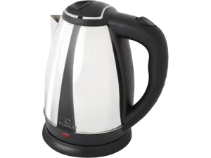 Kettle Titanium RORAIMA TKK001S 1800W, silver metal  1.8 l, concealed heating element, 360° swivel base, auto shut-off after boiling, inox