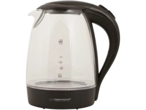 Kettle esperanza salto angel ekk011k  glass black with led light, 2200w, 1,7l, concealed heating element, 360° swivel base, auto shut-off after boilin Thumbnail 2