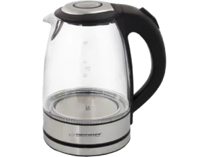 Kettle Esperanza YOSEMITE EKK012  Glass with LED light, 2200W, 1,7l, boil dry safety cut-off, concealed heating element