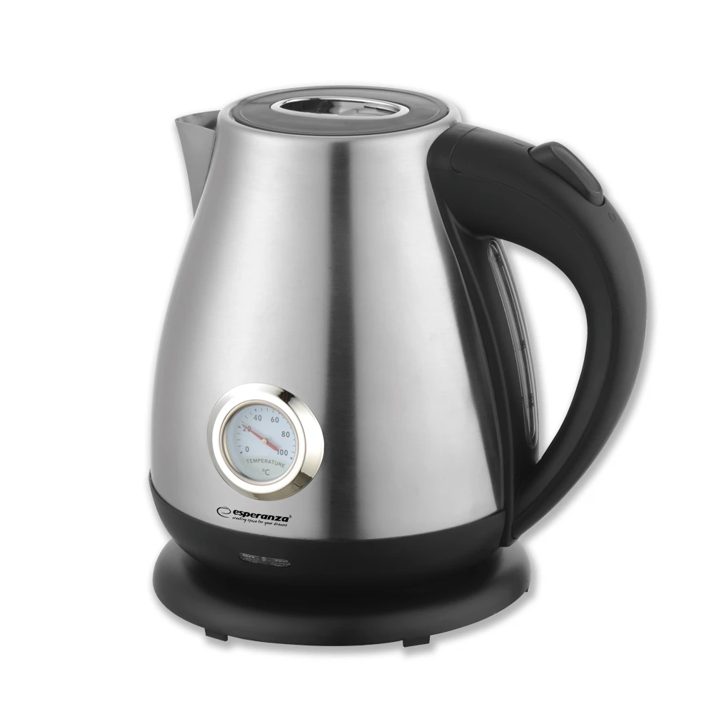 Kettle esperanza thames ekk029, inox, 2200w,  1.7 l, built-in thermometer 2