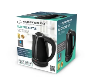 Kettle esperanza victoria ekk113k  black, 1800 w 1,8 l stainless steel plastic 1800 w 1,8 l Thumbnail 2