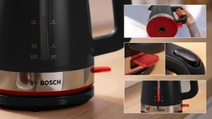 Kettle bosch twk4m223  2400w, 1.7 l, black / silver Thumbnail 2