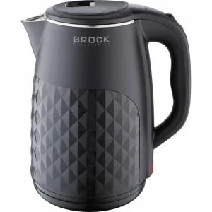 Чайник brock wk 0618 bk,  1500w, 1.8l, kettle with 360° base. hidden heating element