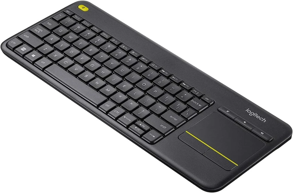 Logitech wireless keyboard k400 plus, multi-touch touchpad, nano receiver, usb, retail, black, eng 2