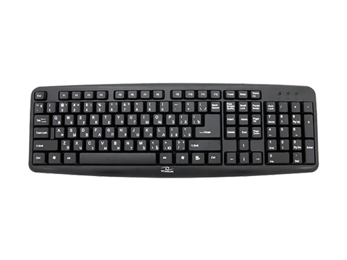 Keyboard esperanza titanium tkr101 - russian layout / office keyboard standard, 107 buttons, usb 2