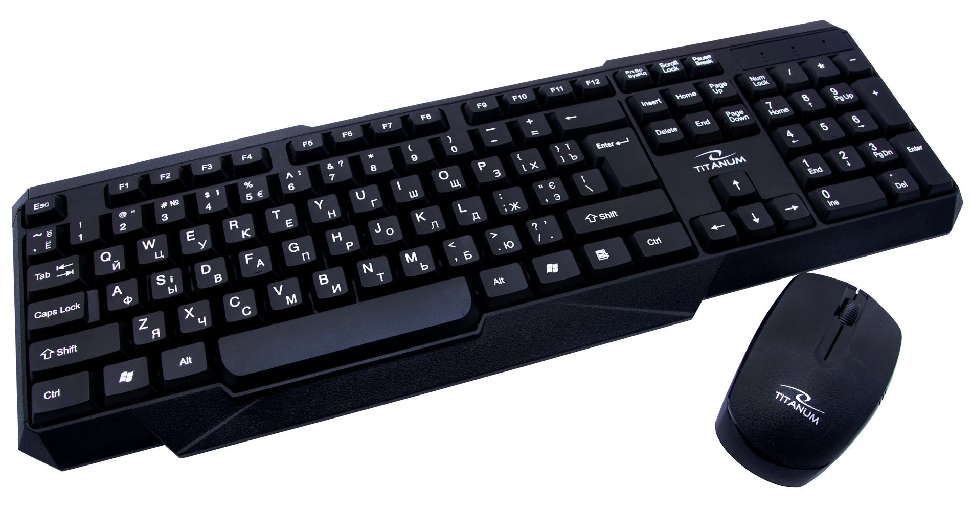 Keyboard & mouse esperanza titanium memphis tk108ua - wireless (2.4ghz), rus layout,  mouse: 1000dpi, 3 buttons, quiet scrolling wheel,  keyboard: 446 9