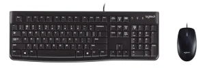 Logitech wired combo mk120, keyboard & mouse, thin profile, spill-resistant, quiet typing, usb, black, russian layout Thumbnail 2