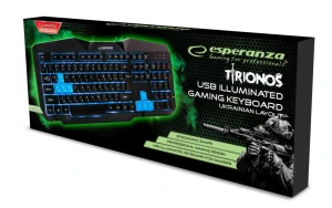 Keyboard esperanza tirons  egk201b blue - ru layout / gaming, illuminated Thumbnail 2