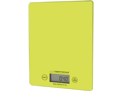 Kitchen scale esperanza lemon eks002g green, touch buttons, maximum capacity: 5000g, division: 1g, four units of measure: g /lb/oz/kg, tare function, 2