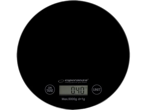 Kitchen scale esperanza mango eks003k black  touch buttons, maximum capacity: 5000g, division: 1g, four units of measure: g /lb/oz/kg, tare function, 2
