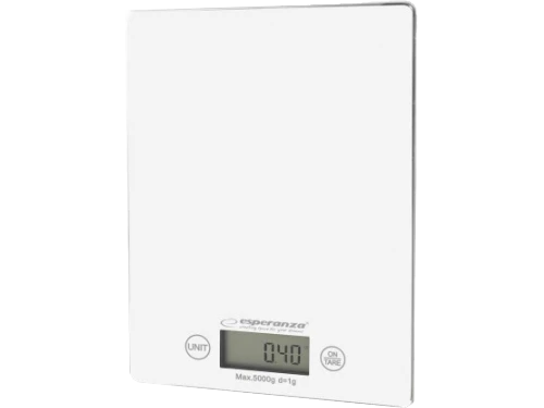 Kitchen scale esperanza lemon eks002w white, touch buttons, maximum capacity: 5000g, division: 1g, four units of measure: g /lb/oz/kg, tare function, 2
