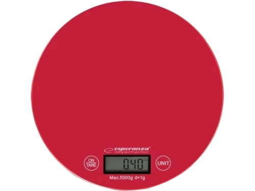 Kitchen scale esperanza mango eks003r red  touch buttons, maximum capacity: 5000g, division: 1g, four units of measure: g /lb/oz/kg, tare function, ov 2