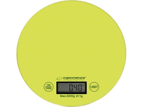 Kitchen scale esperanza mango eks003g green  touch buttons, maximum capacity: 5000g, division: 1g, four units of measure: g /lb/oz/kg, tare function, 2