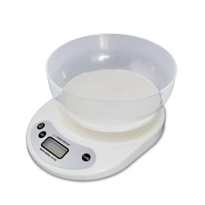 Kitchen scale esperanza coconut eks007 white with bowl (1l), maximum capacity: 5000g, division: 1g, four units of measure: g /lb/oz/kg, tare function, Thumbnail 4