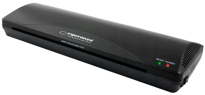 Laminator esperanza aeon efl003 a3,  power consumption: 265w, film thickness for hot lamination: 80-125 microns, maximum document dimensions: 297 x 42 2